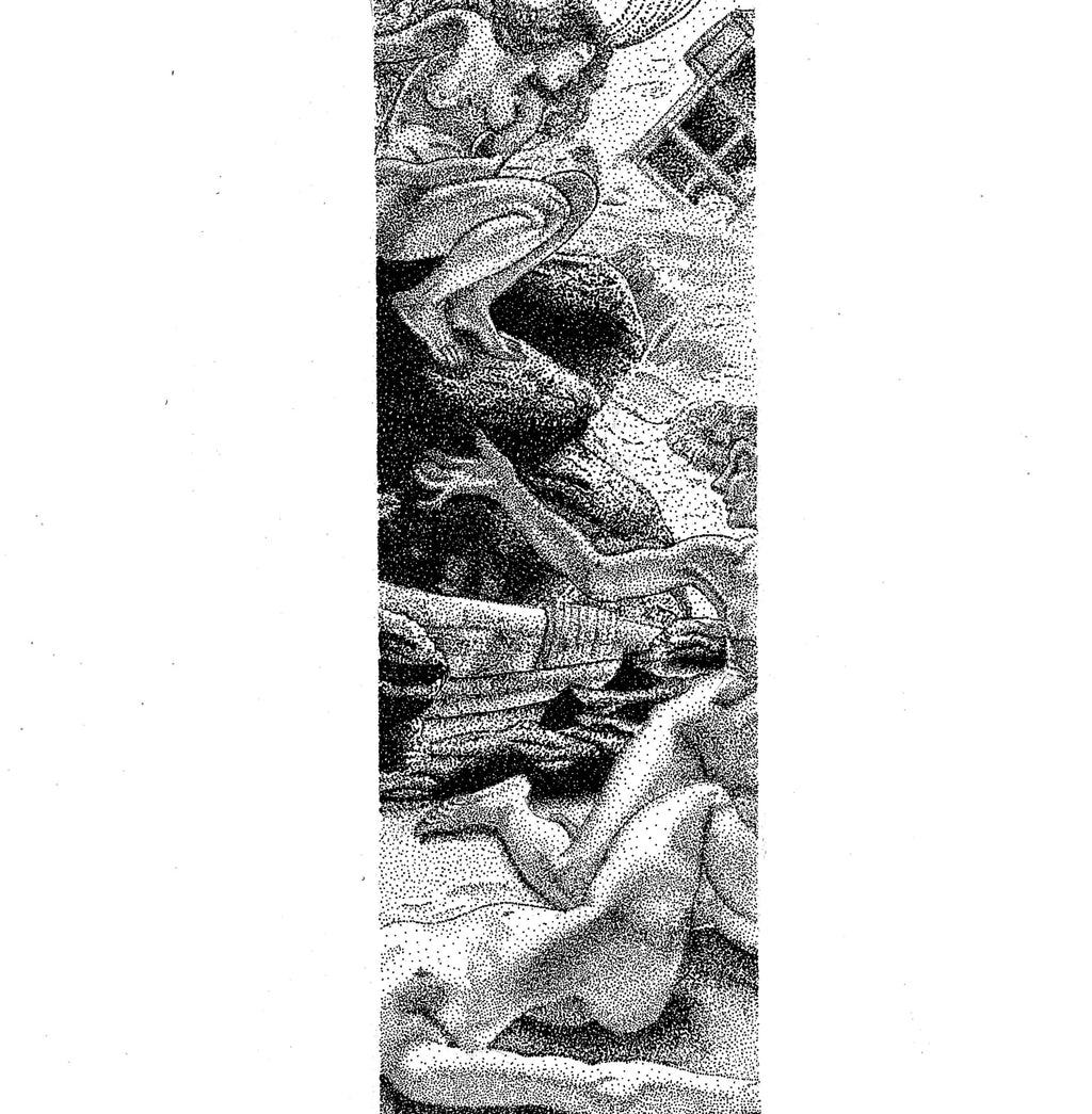 [PRE-ORDER] Fine Art Print of The Storm Nymphs Cave Stippled Ink Drawing